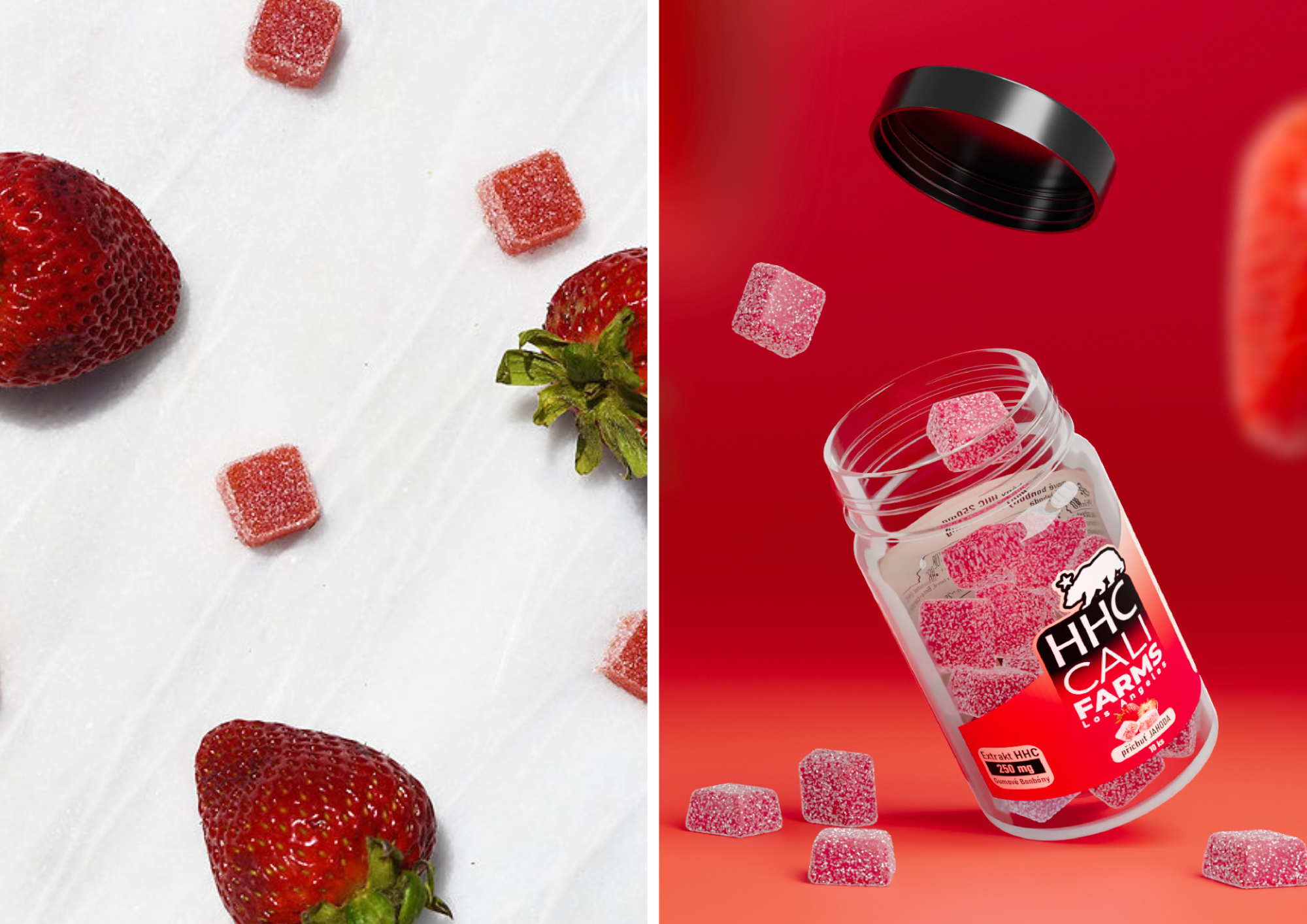 CBD gummies želatinové bonbony